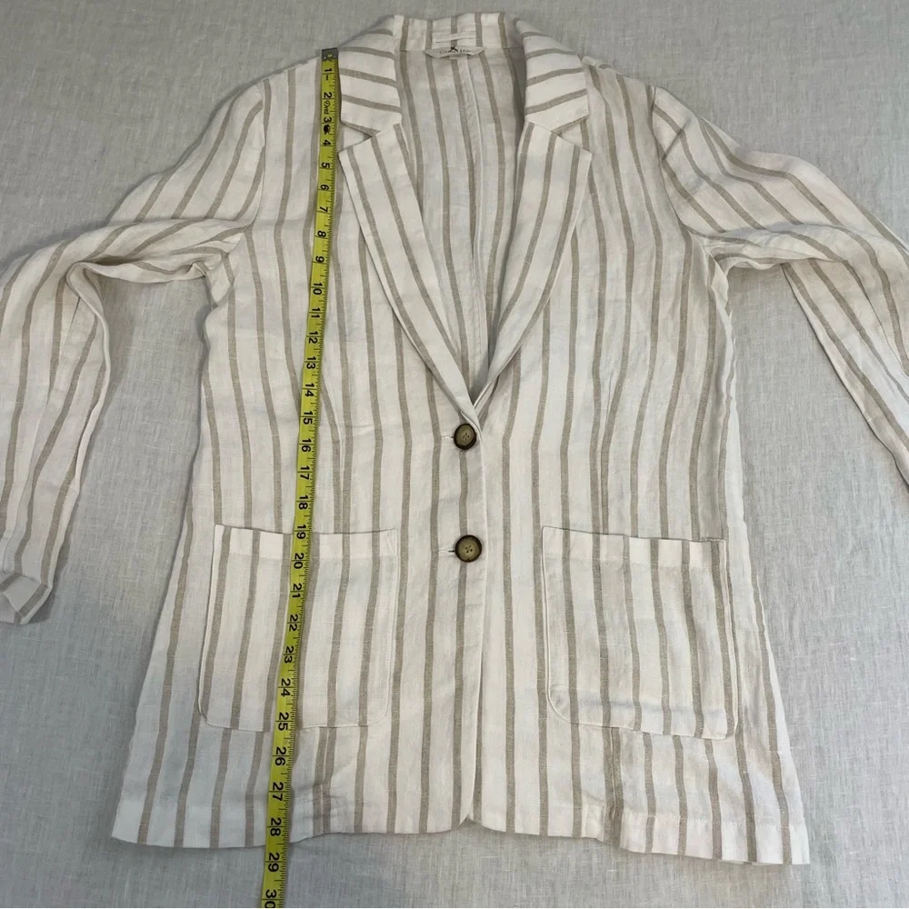 Garnet Hill Washed-Linen Blazer - Picture 9 of 13